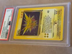 Zapdos 15/62 Fossil Holo Pokemon card PSA 5 EX - Image 2