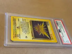 Zapdos 15/62 Fossil Holo Pokemon card PSA 5 EX - Image 3