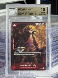 Monkey.D.Luffy (007) (CS 2023 Celebration Pack) One Piece Promotion Cards BGS 10 - Image 1