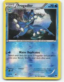 Frogadier 39/122 Reverse Holo Pokemon card - Image 1