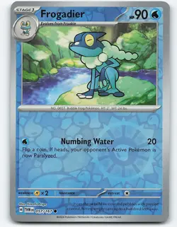 Frogadier #057/167 Reverse Holo Pokemon Card SV06: Twilight Masquerade - Image 1