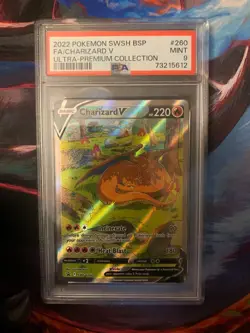 Charizard V SWSH260 SWSH: Sword & Shield Promo Cards Holo psa 9 - Image 1