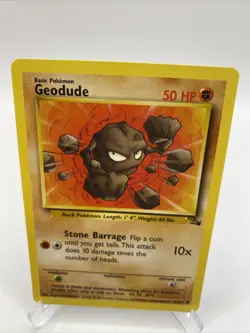Geodude - 47/62 - Common - Fossil Set Unlimited - Pokemon Card - WOTC - LP - Image 1