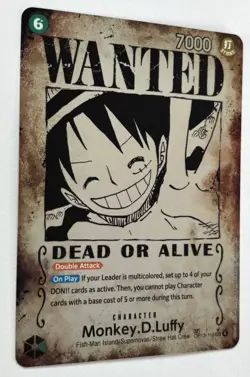 Monkey.D.Luffy Op13-118 (SP) SEC Wanted Poster One Piece Card - Image 2