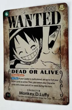 Monkey.D.Luffy Op13-118 (SP) SEC Wanted Poster One Piece Card - Image 3