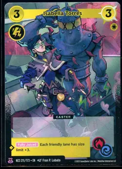 Isabella Torres 211/173 LEGEND RARE Secret Shadows MZ3 Metazoo Card - Image 1