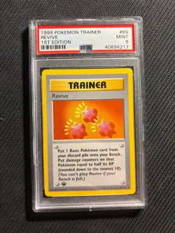 Pokemon Card PSA 9 Revive 1st Edition Base Shadowless - Image 1