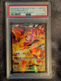 Pokemon Card Charizard EX XY121 XY Holo PSA 5 - Image 1