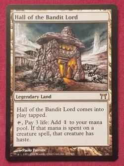 Magic The Gathering CHAMPIONS OF KAMIGAWA HALL OF THE BANDIT LORD land card MTG - Image 1