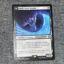 MTG Cecil, Dark Knight 0091 Final Fantasy Regular Rare Legendary Creature - Image 1