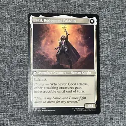 MTG Cecil, Dark Knight 0091 Final Fantasy Regular Rare Legendary Creature - Image 2