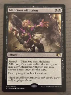 Malicious Affliction - Near Mint - Commander 2014 - MTG - Image 1
