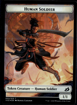 Human Soldier/Cat Token In Foil! MTG Magic The Gathering - Image 1