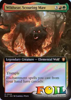 Wildsear Scouring Maw Extended Art 0044 MTG Commander Bloomburrow Mythic NP Foil - Image 1