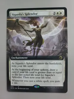 MTG Sigarda's Splendor Innistrad: Midnight Hunt Extended Art Rare - Image 1