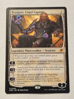 MTG: Tezzeret Cruel Captain (Edge of Eternities) Near Mint Never Played - Image 1