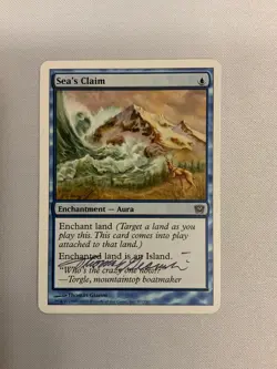 MTG Magic Sea’s Claim Signed Artist Proof x1 9th Edition Thomas Gianni - Image 1