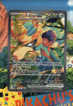 Pokemon TCG Hop's Zacian ex 186/159 Sv09: Journey Together Holo NM/M - Image 1