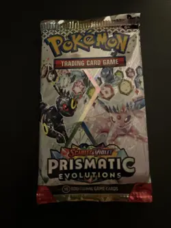 21.91g HEAVY Prismatic Evolutions Pokemon Sealed Booster Pack New - Image 2