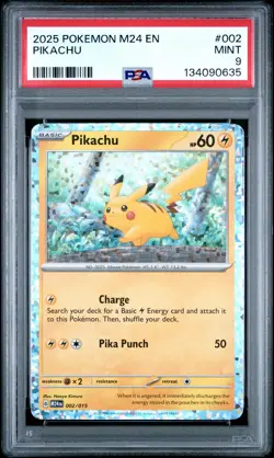 2025 POKEMON M24 EN-MCDONALD'S COLLECTION #002 PIKACHU PSA 9 - Image 1