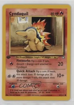 Cyndaquil 1st Ed. Pokemon Neo Genesis #57 2000 - Image 1
