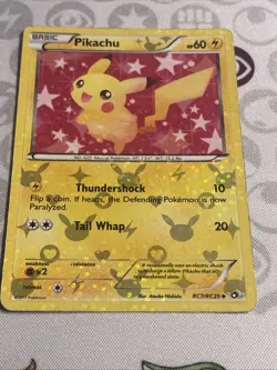 2013 PIKACHU RC7/RC25 Legendary Treasures RADIANT Collection Pokemon HOLO HP/DMG - Image 2