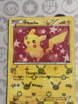 2013 PIKACHU RC7/RC25 Legendary Treasures RADIANT Collection Pokemon HOLO HP/DMG - Image 5