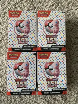 Pokemon TCG Scarlet & Violet 151 Booster Bundle Lot of 4 Sealed - Image 1