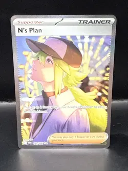Pokemon TCG N's Plan 170/086 Black Bolt SIR Special Illustration Rare A - Image 3