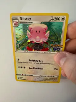 Pokemon - Pokemon GO - BLISSEY 052/78 Cosmos Holo Promo VLP - Image 1