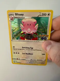 Pokemon - Pokemon GO - BLISSEY 052/78 Cosmos Holo Promo VLP - Image 2