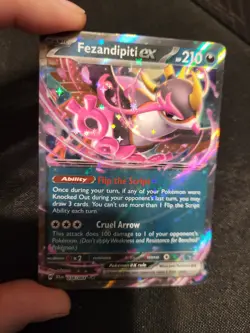 Fezandipiti EX Shrouded Fable Holo Double Rare Pokemon TCG Card NearMint 038/064 - Image 1