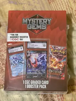 Pokemon TCG: Limited Edition Mystery Gems (1 Graded Card/1 Pack) Factory Sealed* - Image 1