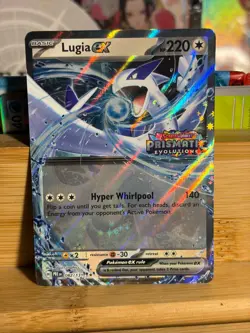 LUGIA ex 082/131 Prismatic Evolutions Stamped Pokemon Card TCG Near Mint - Image 1