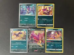 Liepard V (+2) + Purrloin (x2) 4-card mixed Pokemon lot - ships PWE - Image 1