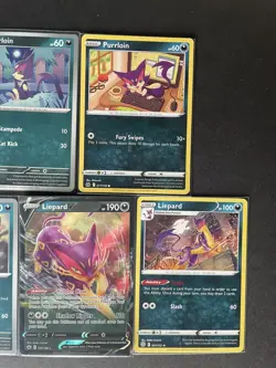 Liepard V (+2) + Purrloin (x2) 4-card mixed Pokemon lot - ships PWE - Image 5