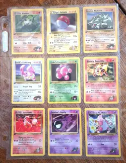 Pokemon Cards 1st Edition Gym Heroes 27 Card Non-Holo Lot NM/Mint Never Played W - Image 3