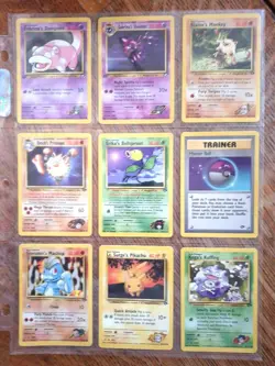 Pokemon Cards 1st Edition Gym Heroes 27 Card Non-Holo Lot NM/Mint Never Played W - Image 5