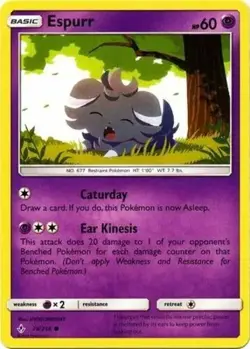 Pokemon ESPURR Sun & Moon Unbroken Bonds 79/214 NM/Mint Never Played Cards - Image 1