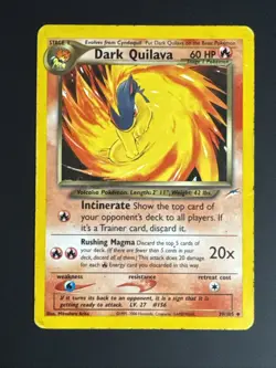 Dark Quilava 39/105 Neo Destiny Set Rare Vintage 2000 Pokemon Card - LP dd - Image 1