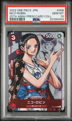 One Piece Premium Card Collection 25th Anniversary NICO ROBIN 008 English PSA 10 - Image 1