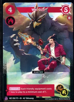 Wei Guo 209/173 LEGEND RARE Secret Shadows MZ3 Metazoo Card #2 - Image 1