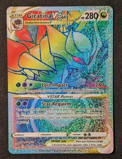 Giratina VSTAR 201/106 Lost Origin Near Mint Rainbow Rare Pokemon Card - Image 1