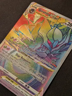 Giratina VSTAR 201/106 Lost Origin Near Mint Rainbow Rare Pokemon Card - Image 2