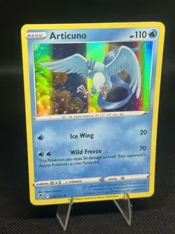 Pokemon TCG Articuno Sword & Shield Silver Tempest Holo Card 036/195 Rare NM - Image 2