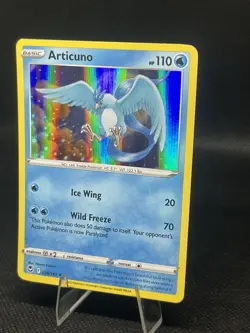Pokemon TCG Articuno Sword & Shield Silver Tempest Holo Card 036/195 Rare NM - Image 3