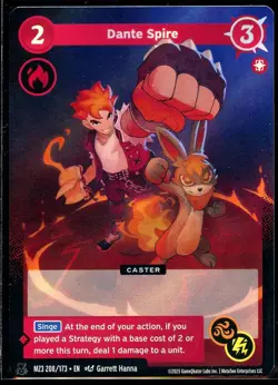 Dante Spire 208/173 LEGEND RARE Secret Shadows MZ3 Metazoo Card - Image 1