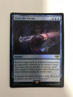 Press the Enemy Foil MTG Magic the Gathering Card NM Near Mint LTR - Image 1