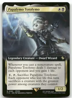 Papalymo Totolymo (Extended Art) #180 MTG Final Fantasy FIC NM X1 - Image 1