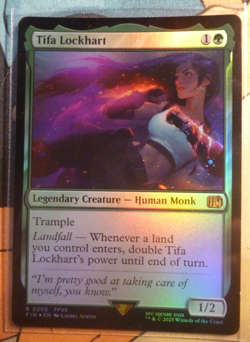 PRE-RELEASE Tifa Lockhart Final Fantasy Magic The Gathering Rare Foil 0206 - Image 1